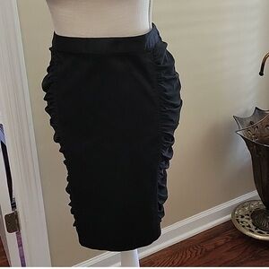 Elegant Black Ruffled Skirt